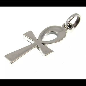 Solid 925 Sterling Silver Egyptian Ankh Cross, Key of Life w/New Gift Box.